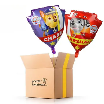 Psi Patrol - Odznaka - dwustronny balon z helem