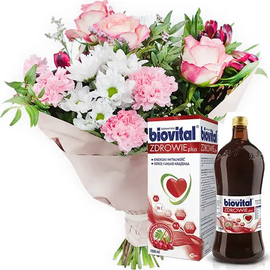Bukiet pastelowy z Biovitalem