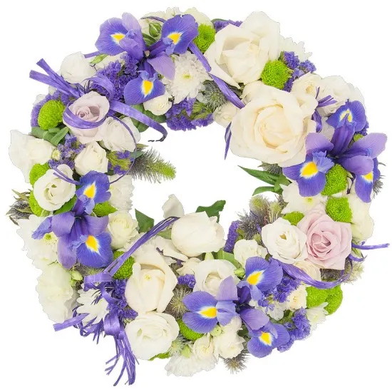 Deep blue wreath