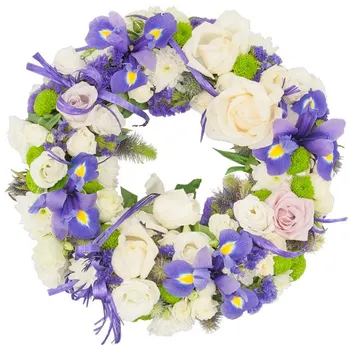 Deep blue wreath