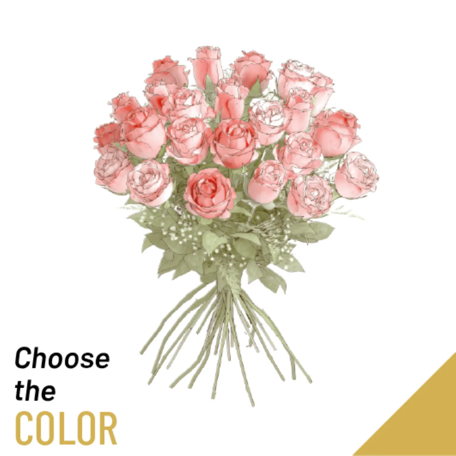 24 roses medium stemmed
