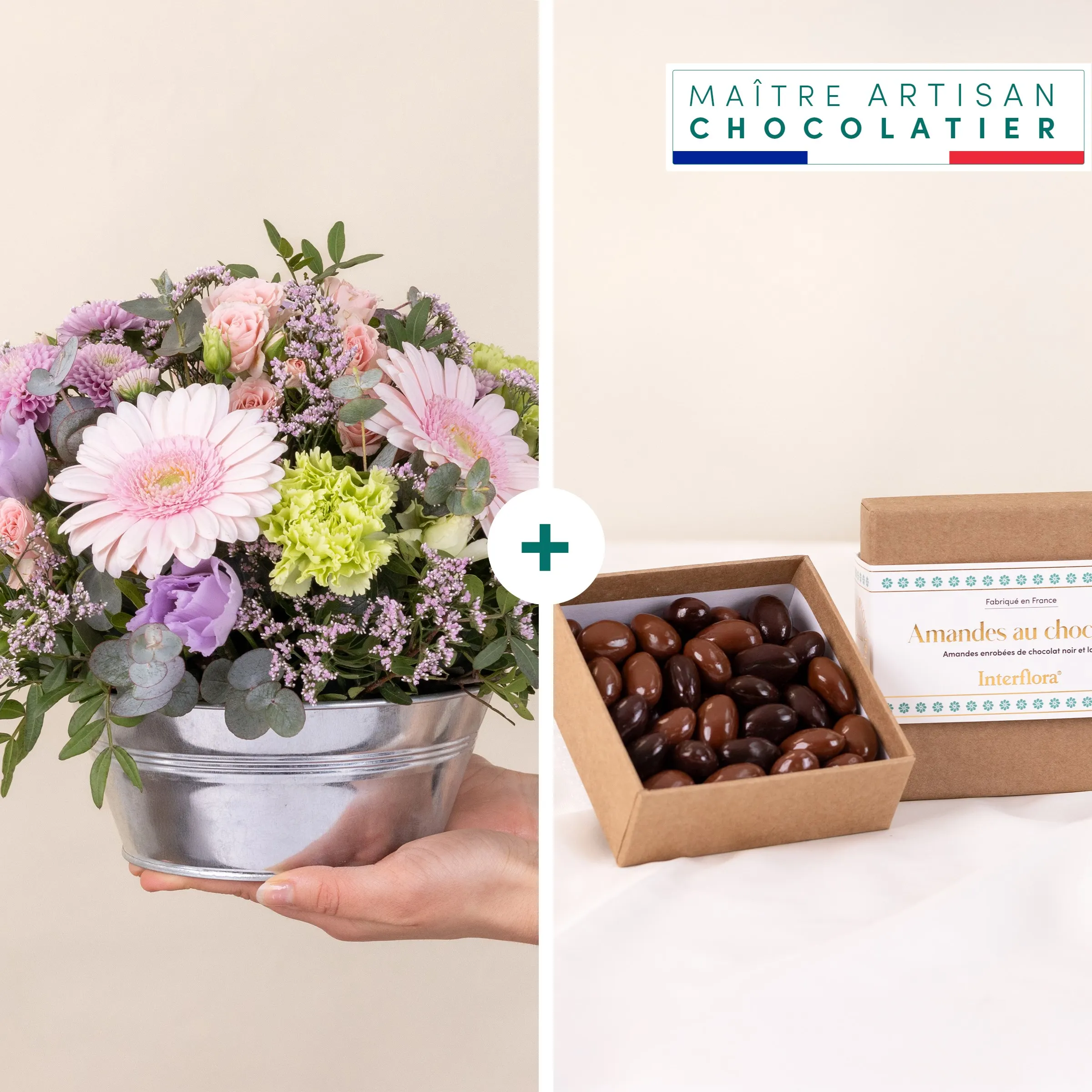 Zeste tendre et ses amandes au chocolat