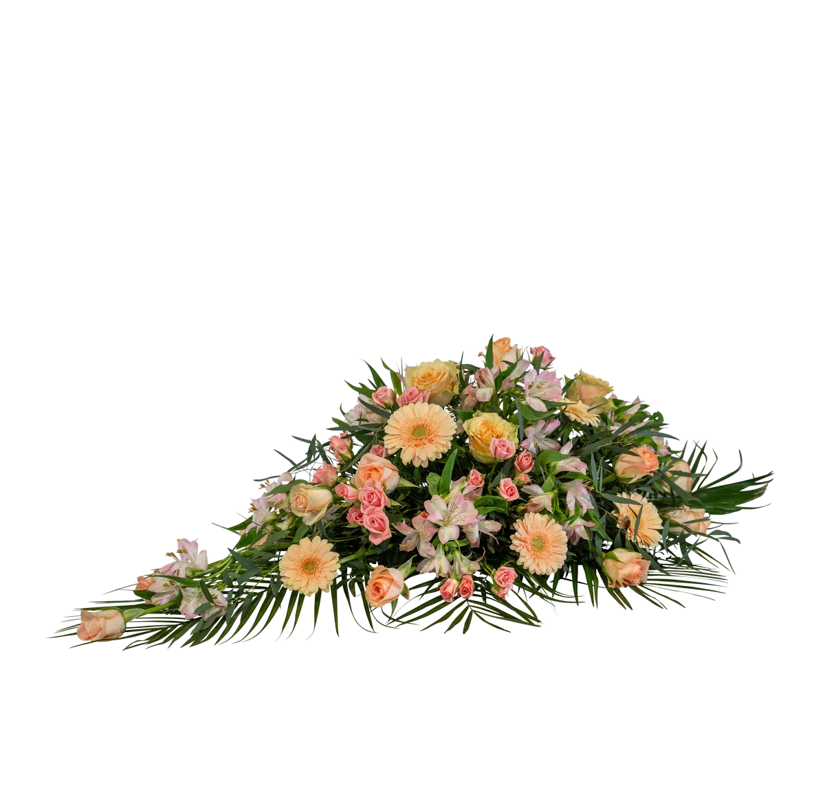 Funeral Spray Pastels w ribbon 248030