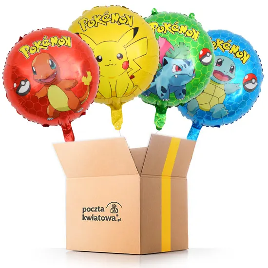 Pokemony - zestaw balonów z helem