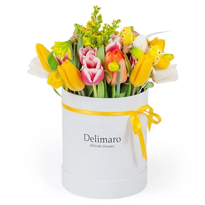 Flowerbox Wielkanocny Biały