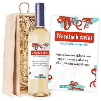 White wine Merry Christmas