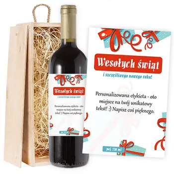 Red wine Merry Christmas