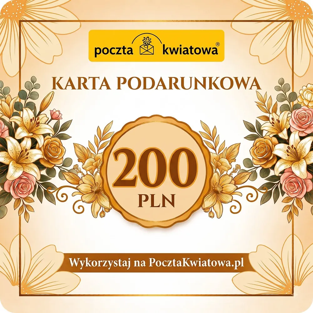 Karta Podarunkowa 200 zł - Poczta Kwiatowa® 