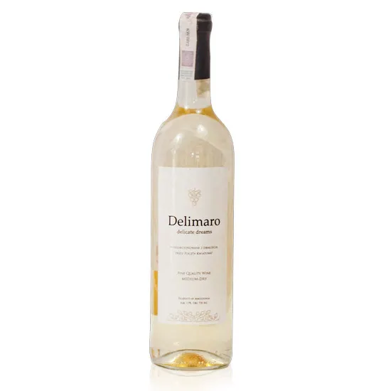 Wino białe Delimaro™ półwytrawne, macedońskie (0,75l)
